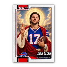Custom Josh Allen Novelty Trading Card Buffalo Bills picture