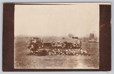 Antique RPPC Cemetery Grave Adorned with Flowers Real Photo Postcard c1910s picture