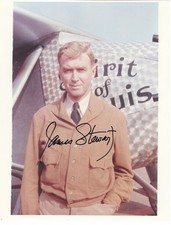 Jimmy Stewart. SIGNED 8x10 photo as Charles Lindbergh. The Spirit of St. Louis. picture