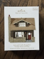 HALLMARK 2011 NOSTALGIC HOUSES AND SHOPS ARTS AND CRAFTS BUNGALO SERIES ORNAMENT picture