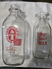 Vintage Thompson’s Honor Dairy & High’s Dairy Glass Milk Bottle Lot... picture