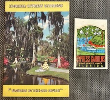 Vintage 1950s Cypress Gardens Florida Souvenir 32-page Booklet + Decal picture