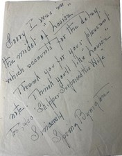 Spring Byington Signed Autograph Letter 1950 Louisa Movie Content Old Hollywood picture
