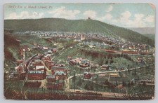 1907 Bird's Eye of Mauch Chunk PA Postcard Jim Thorpe Pennsylvania Panorama picture