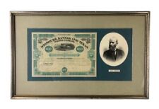Framed Missouri, Kansas & Texas Railway Stock Certificate- Signed by Jay Gould picture