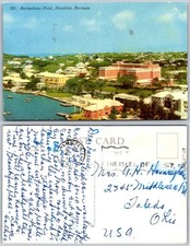 Bermudiana Hotel Hamilton Bermuda Postcard picture
