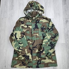 Vintage 93 USGI M65 Field Jacket Large Long M81 Woodland Camo Cold Weather Coat picture