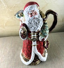 Fitz & Floyd “Renaissance Holiday Santa” Pitcher / Jug (Large Ceramic) picture