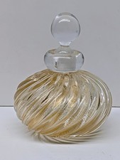 Vintage Murano Gold Fleck Perfume Bottle. Archimede Seguso? picture