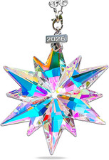 2026 Annual Christmas Ornaments Crystal Snowflake Star, Sparkly Crystal Ornament picture