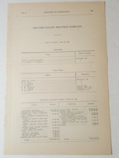 1906 electric streetcar document BEAVER VALLEY TRACTION CO. Pennsylvania trolley picture