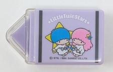Vintage Little Twin Stars Purple Eraser 1984 Sanrio Made In Japan New Old Stock picture