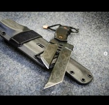 integrity implements Naja Gen3 in 5160 with bogwood custom etched handmade knife picture