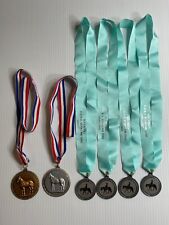 Horse Show Medals Lot of 6 - (Bareback / Fitting & Showing / A.Q.H.A Shows) picture