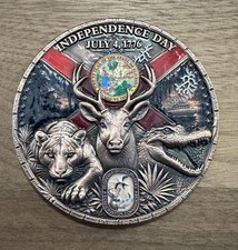 Florida FWC Law Enforcement America 250th Anniversary Challenge Coin picture