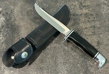 2002 BUCK 100th Anniv. 105 Pathfinder Knife Anvil Stamp w/ Sheath, Box & Papers picture