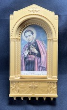 Vintage Mid Century Modern Home Holy Water Font W Interchangeable Picture 6x4” picture