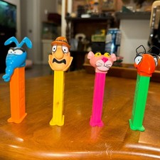 Vintage 1990s Pink Panther PEZ Dispenser Set of 4 Inspector Ant Aardvark picture