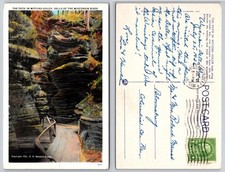 The Path In Witches Gulch Wisconsin River Postcard picture