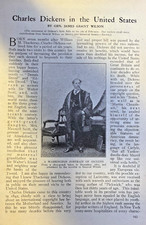 1912 Author Charles Dickens in the United States illustrated picture