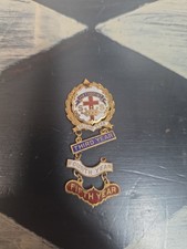 Vintage Lutheran Little's Cross & Crown Sunday School 2nd 3rd 4th 5th Year Pin picture