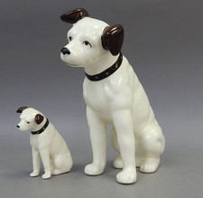 Vintage Ceramic RCA Dog Figure NIPPER LOT 3 & 6” Sarsaparilla Japan picture