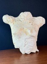 Vintage white plaster bust female torso display figure sculpture free form picture