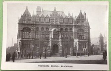 Blackburn England Technical School Real Photo Postcard picture