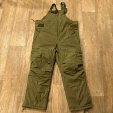 USAF Military Mounted Crewmans Overalls Mens Large L Green Insulated Aircrew picture