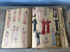 Vintage Late 1930s Fashion Scrap Book  picture