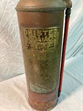 Phister Soda Ash Brass & Copper Fire Extinguisher **COMPLETE** picture