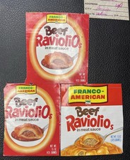 Vintage Food Wrapper Franco American Ravioli O’s 80’s picture