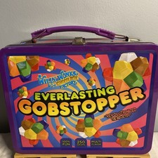 Willy Wonka Everlasting Gobstopper 3D Embossed Metal Tin Lunchbox RARE~W/ Toys picture