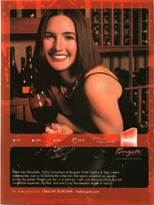 2005 Borgata Hotel Casino Atlantic City Print Ad Inez Ribustello Wine Art Decor picture