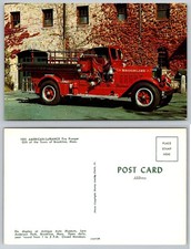 1931 American-LaFrance Fire Pumper Brookline, MA Antique Auto Museum Postcard picture