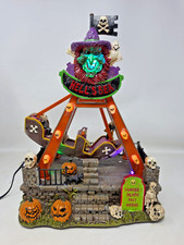 FG Square Lemax Hell's Sea Pendulum Pirate Ship Halloween Village Carnival Ride picture