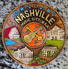 Nashville Music City U.S.A. Tennessee Souvenir Decorative Wall Plate picture