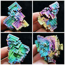 10Pcs/Lot Natural Aura Rainbow Titanium Bismuth Quartz Crystal Specimens Healing picture