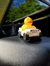 NEW Color  🚙 White 4x4 Rig  Rubber Duck driver, Duck a Jeep. picture