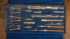 VTG ALVIN No 709 - COMPLETE Precision Drawing Architect Drafting Instruments Set picture