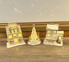 Lenox Mistletoe Park Village Treasures Collection - 3 Piece Holiday Lot picture