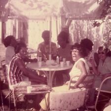 1T Photograph African American Women Having Drinks Under Umbrella 1970's picture
