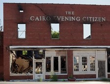 Cairo Illinois 2019 Burned Out Cairo Evening Citizen Building Newspaper Office picture