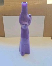Moselland Happy Cat Vase Bottle in rare Purple / Reisling Collectible picture