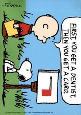 Dentist Appointment Reminder for Schulz Characters, 1950-1958 Postcard picture