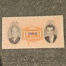 1953 Dwight Eisenhower and Richard Nixon Inauguration Ticket picture