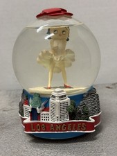 Vintage 2000 KFS Betty Boop Snow Globe California Hollywood Musical Simson Gift picture