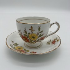 Duchess Fine Bone China Tea Cup Saucer Floral Pattern, Made in England picture