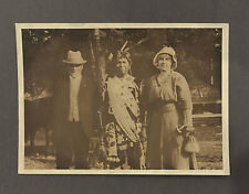 Old Antique Vtg Ca 1920s Harmon Percy Marble Native American Indian Photo Group picture