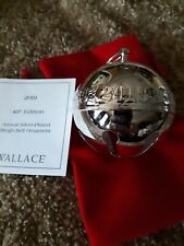NEW 2019 WALLACE SILVER PLATE SLEIGH BELL picture